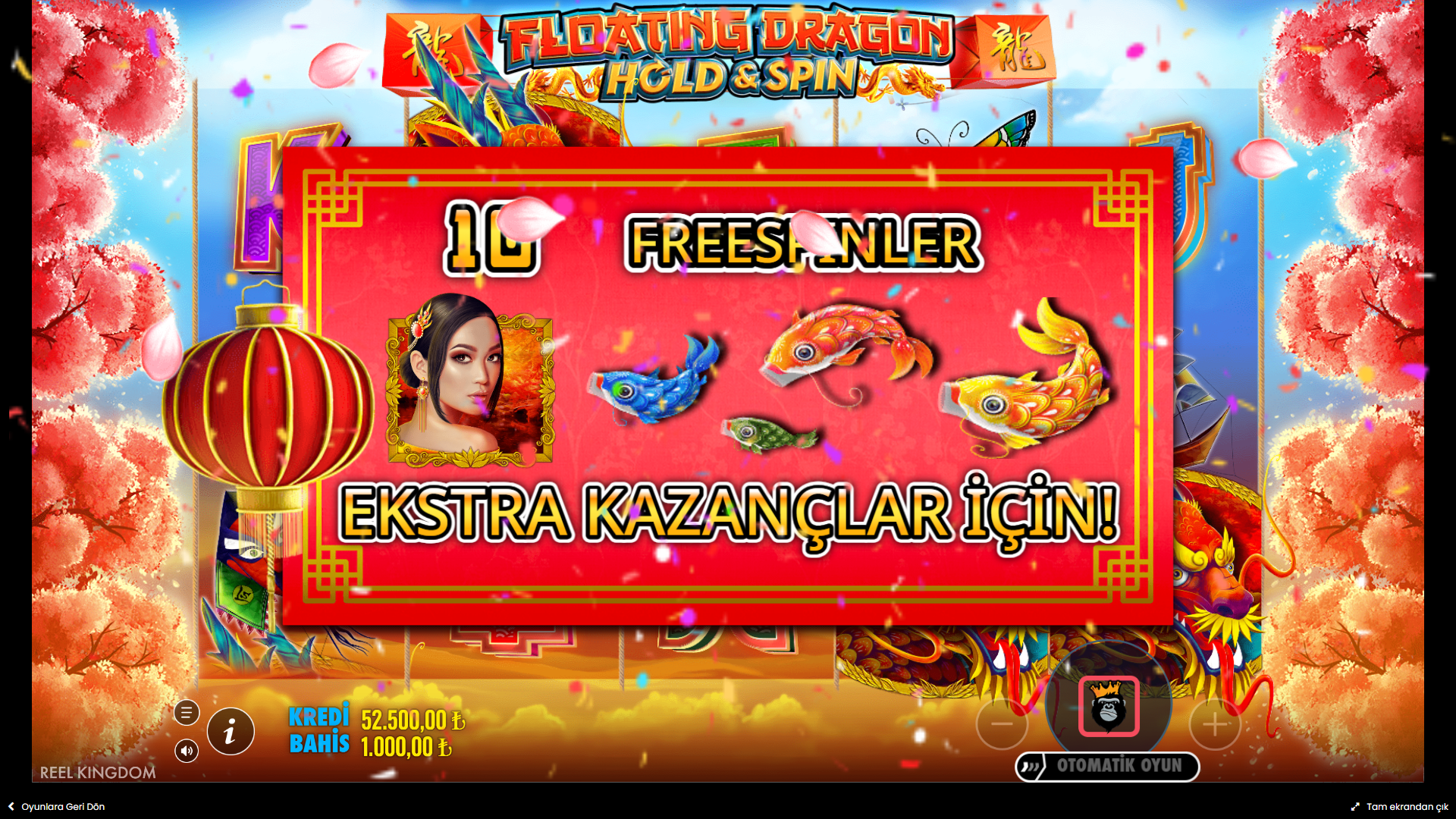 Floating Dragon Hold & Spin Bonus