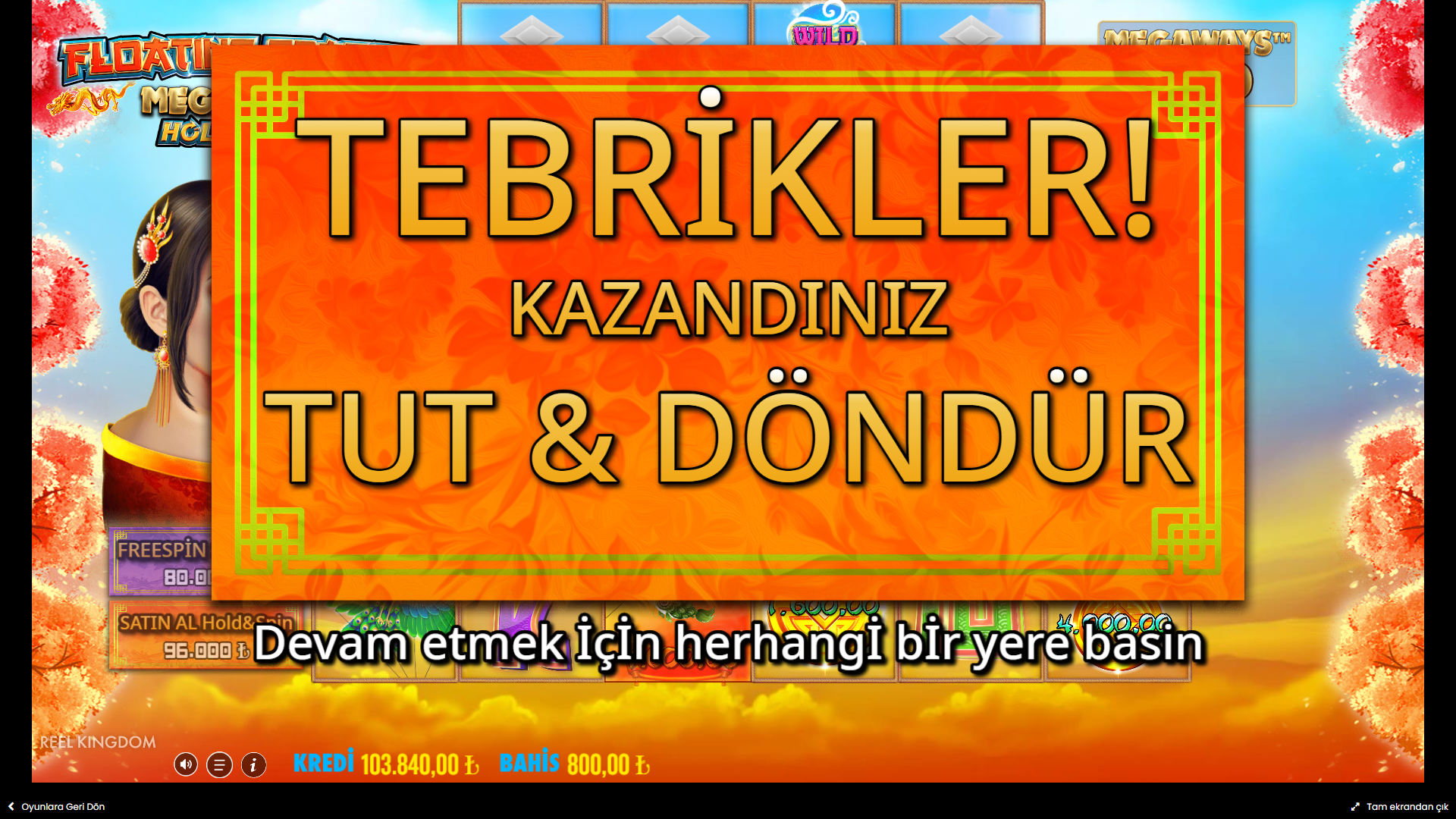 Floating Dragon Megaways Hold & Spin Bonus