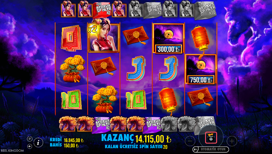 Floating Dragon Wild Horses Bonus