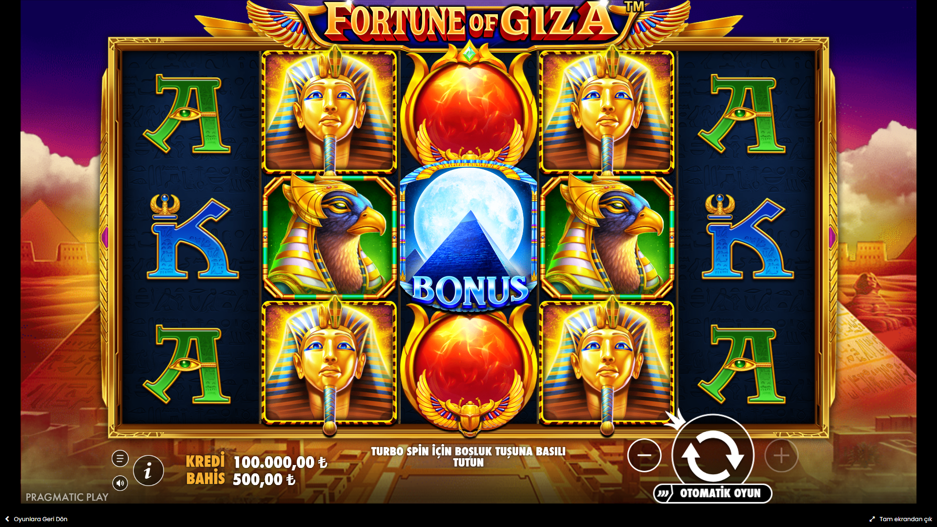 Fortune of Giza Gameplay