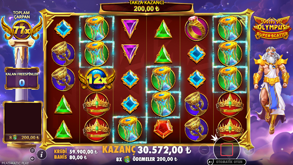 Gates of Olympus Super Scatter Bonus