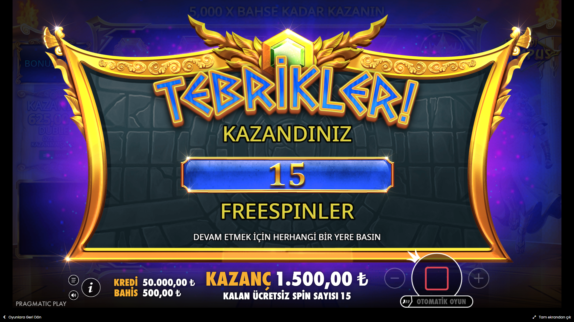 Gates of Olympus Bonus