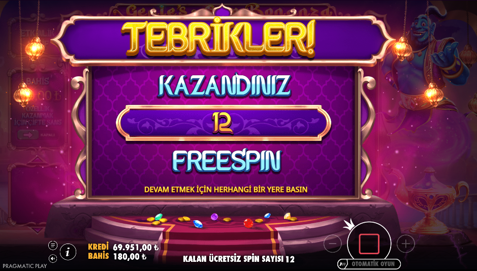 Genie's Gem Bonanza Bonus