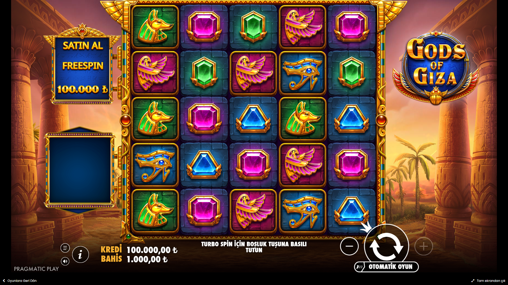 Gods of Giza Gameplay