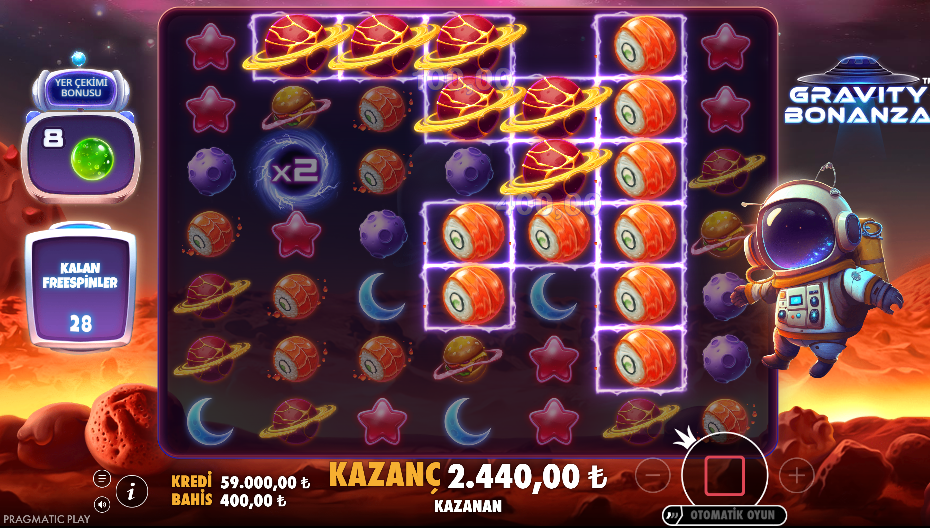 Gravity Bonanza Bonus