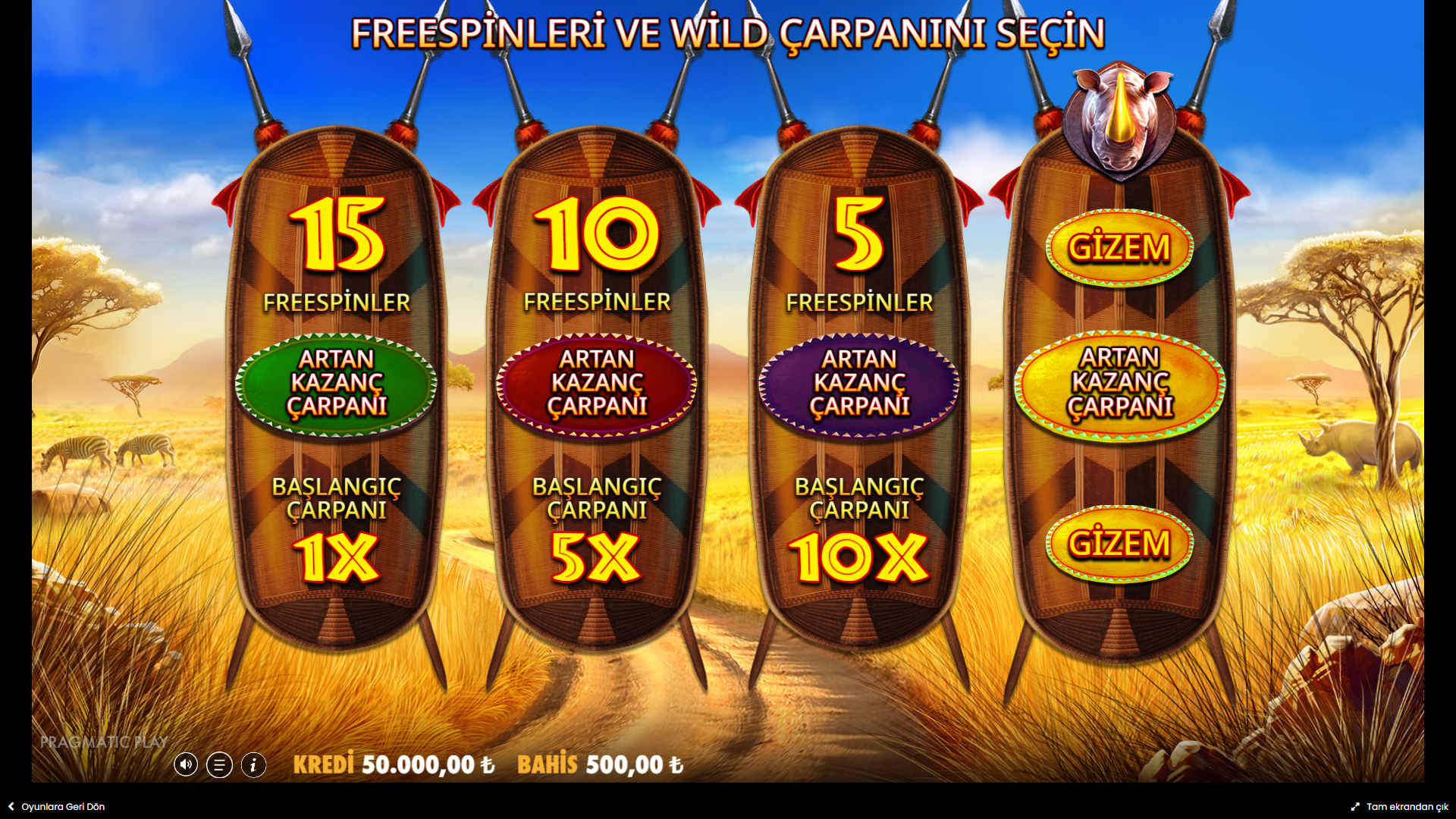 Great Rhino Megaways Bonus