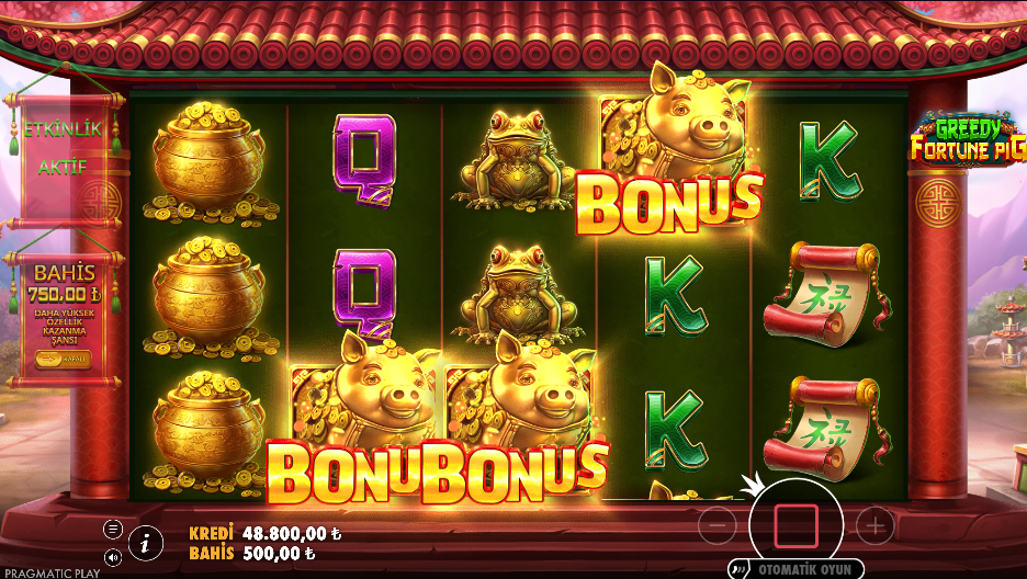 Greedy Fortune Pig Bonus