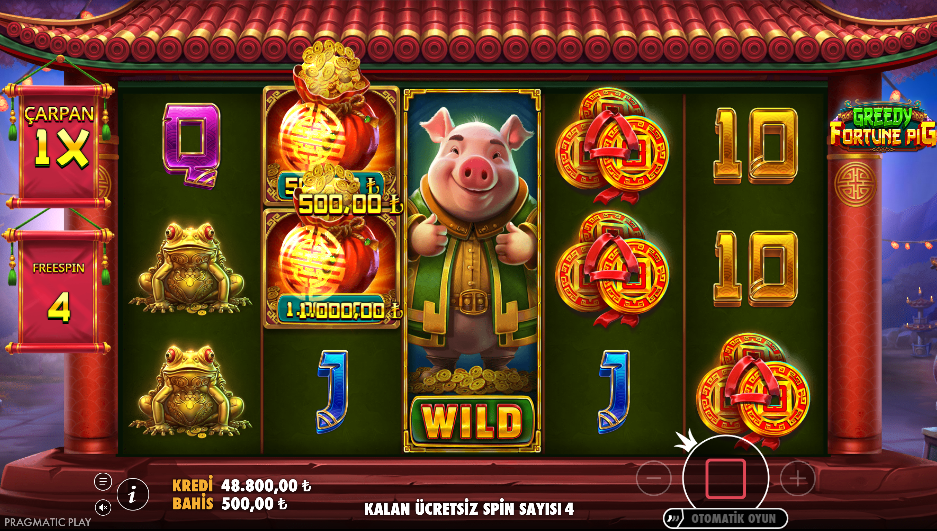 Greedy Fortune Pig Bonus