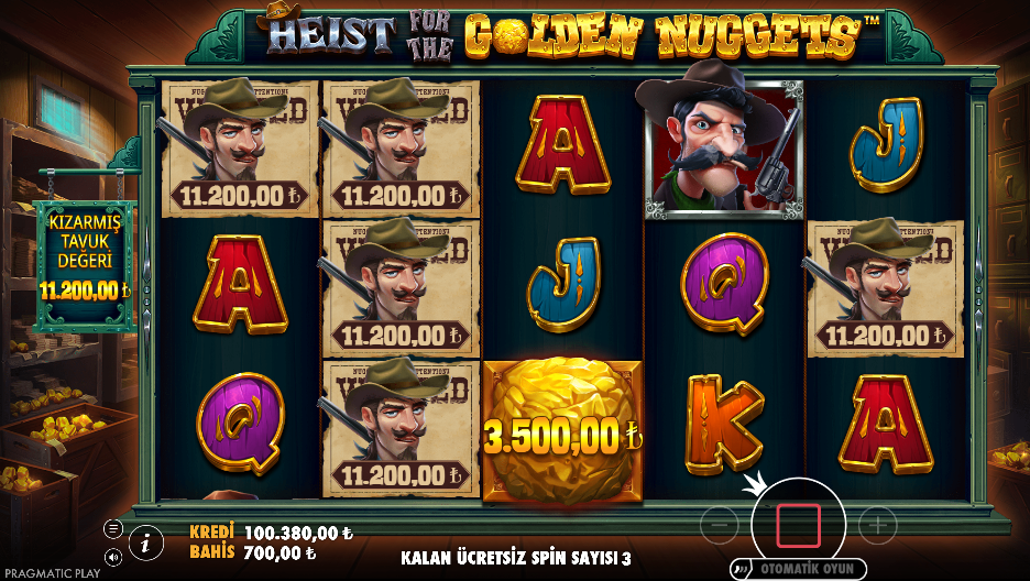 Heist for the Golden Nuggets Bonus