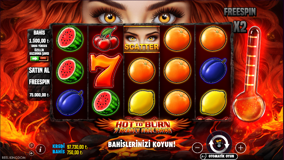 Hot To Burn 7 Deadly Free Spins Gameplay