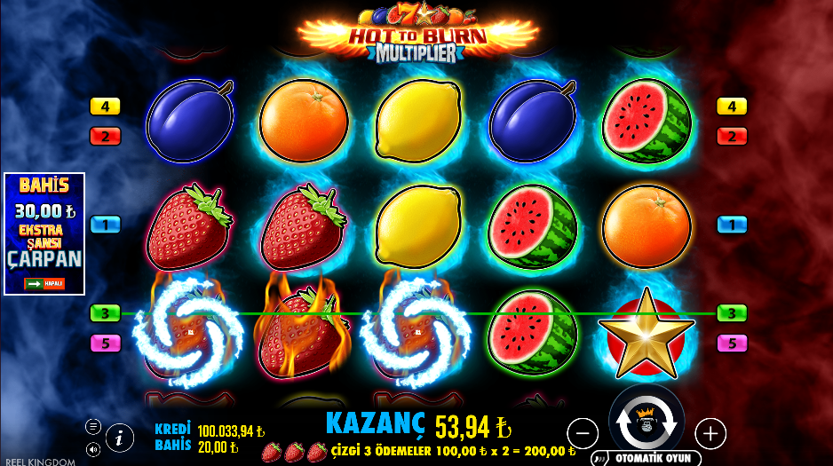 Hot to Burn Multiplier Gameplay