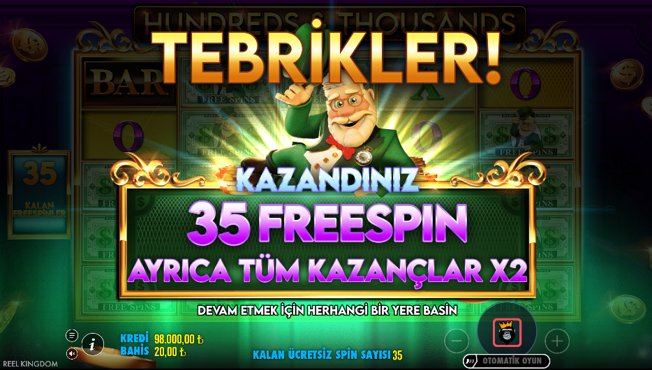 Hundreds and Thousands Bonus