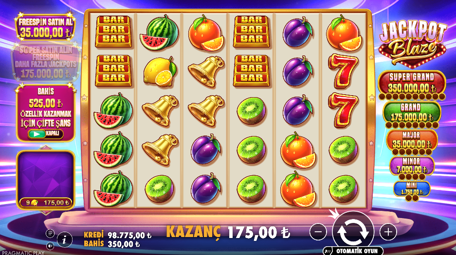 Jackpot Blaze Gameplay