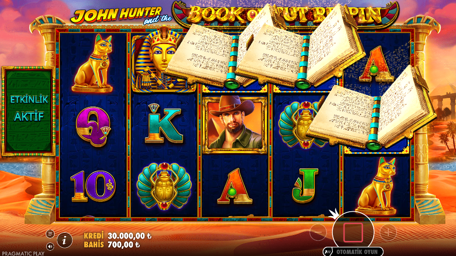 John Hunter and the Book of Tut Megaways Gameplay