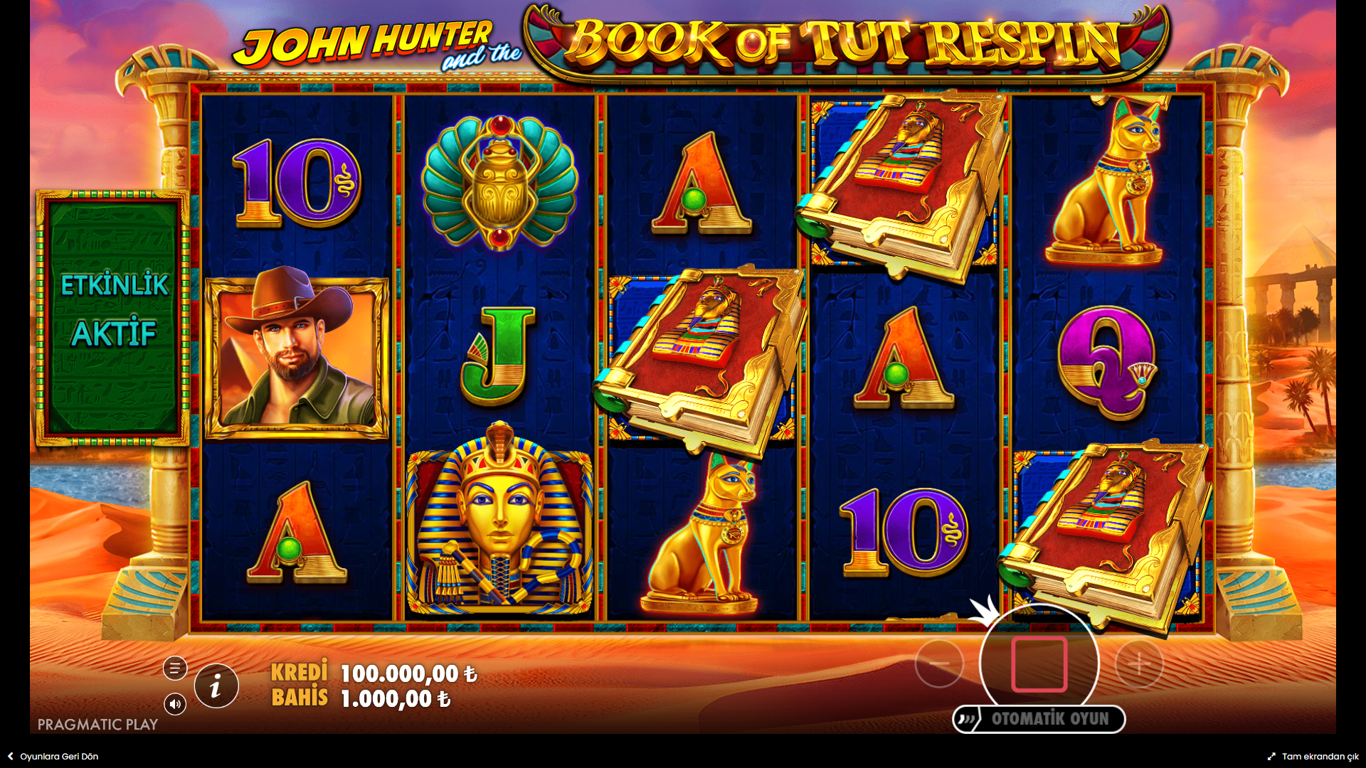 John Hunter and the Book of Tut Respins Bonus