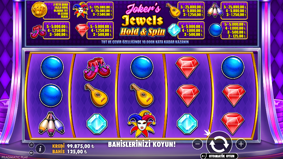 Joker's Jewels Hold&Spin Gameplay