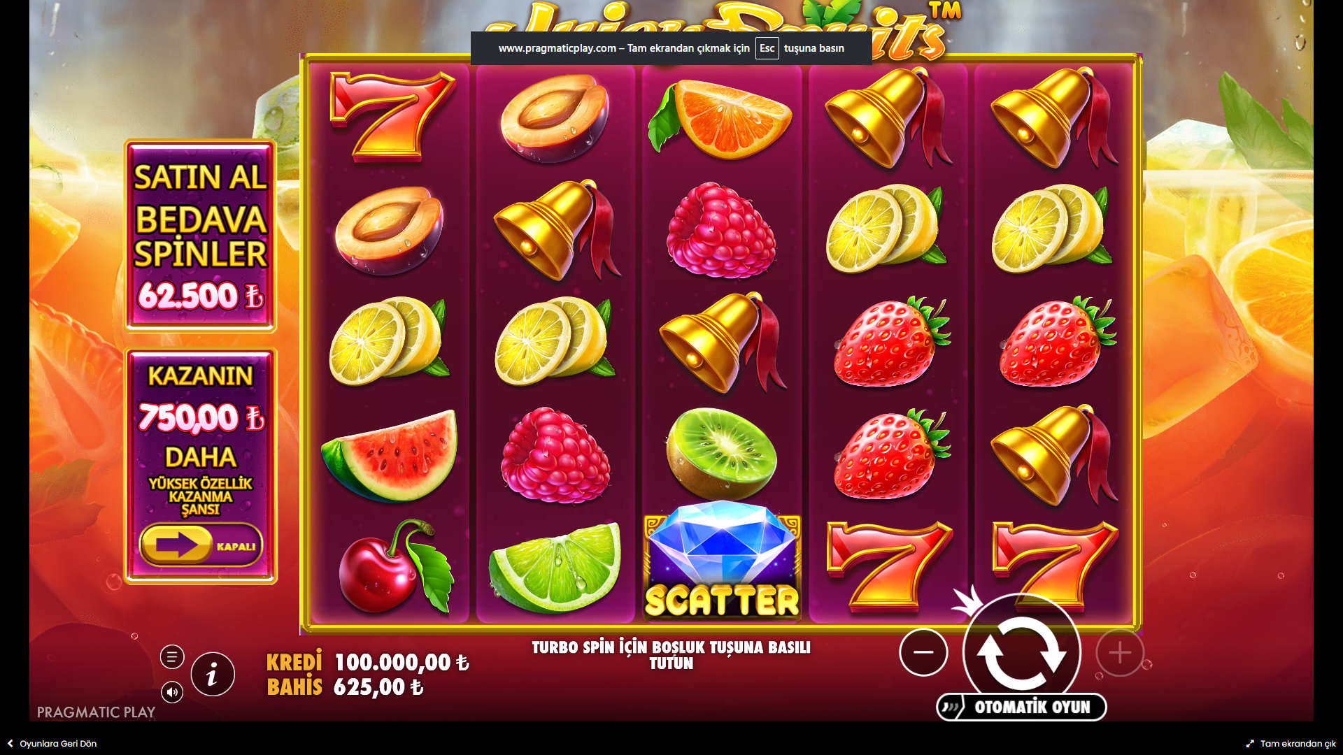 Juicy Fruits Gameplay