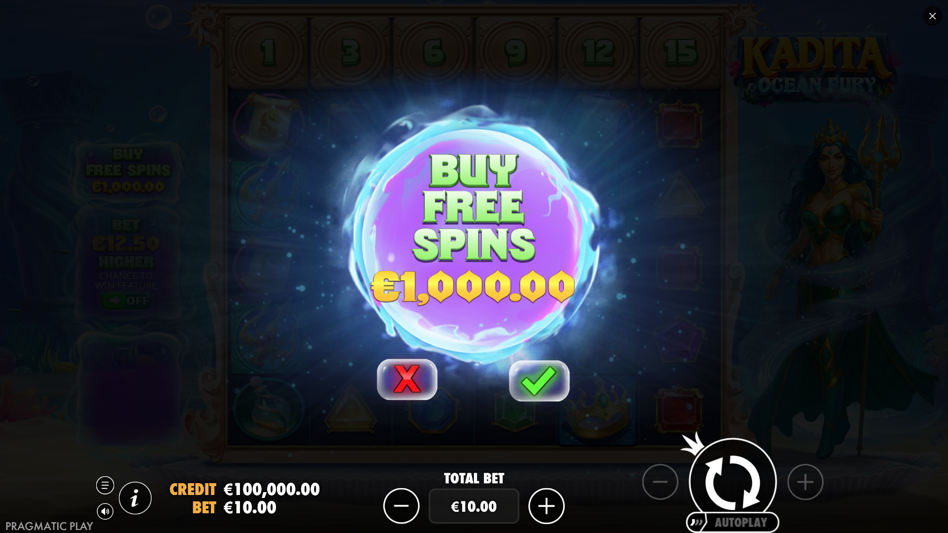 Kadita Ocean Fury Bonus