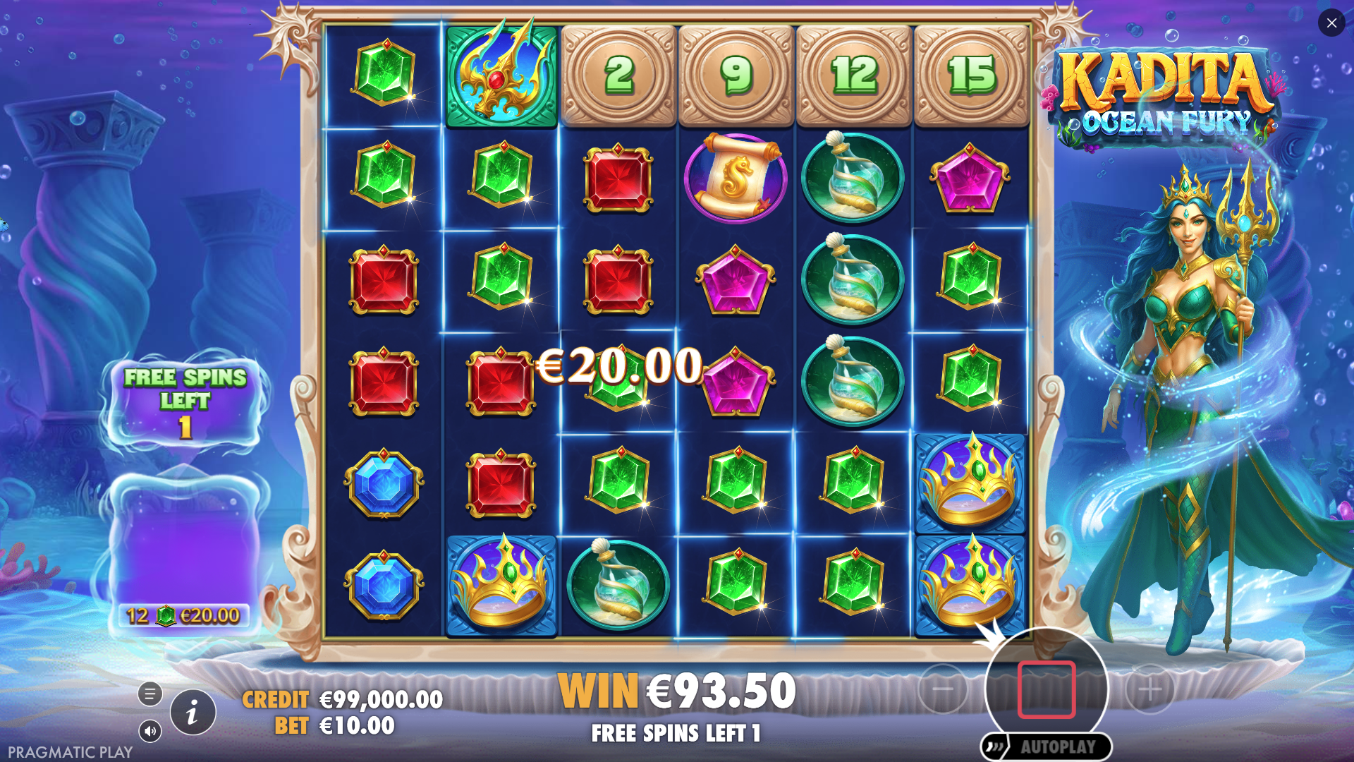 Kadita Ocean Fury Bonus