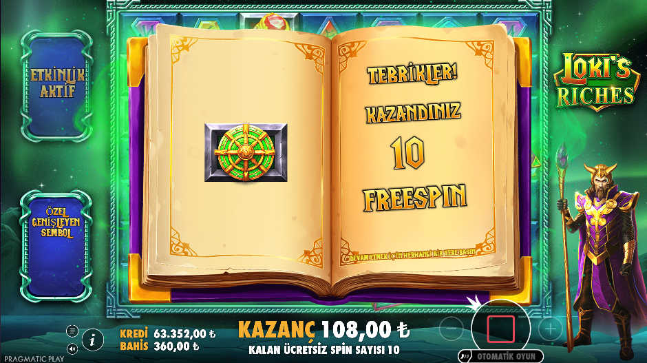 Loki’s Riches Bonus