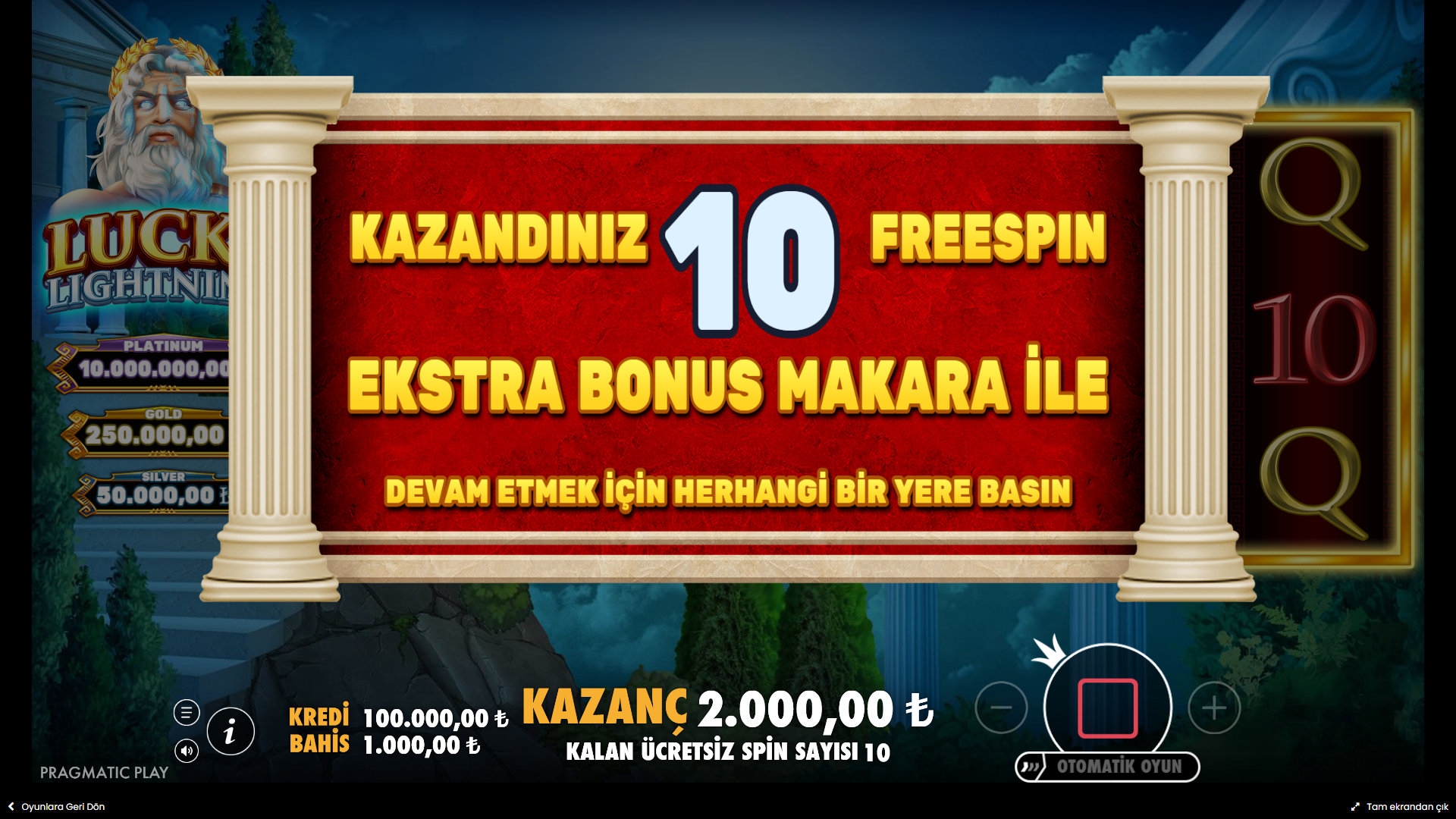 Lucky Lightning Bonus