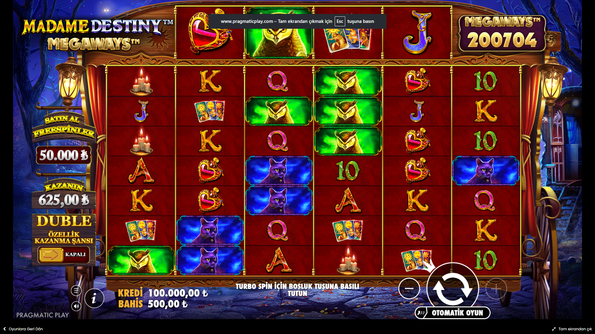 Madame Destiny Megaways Gameplay