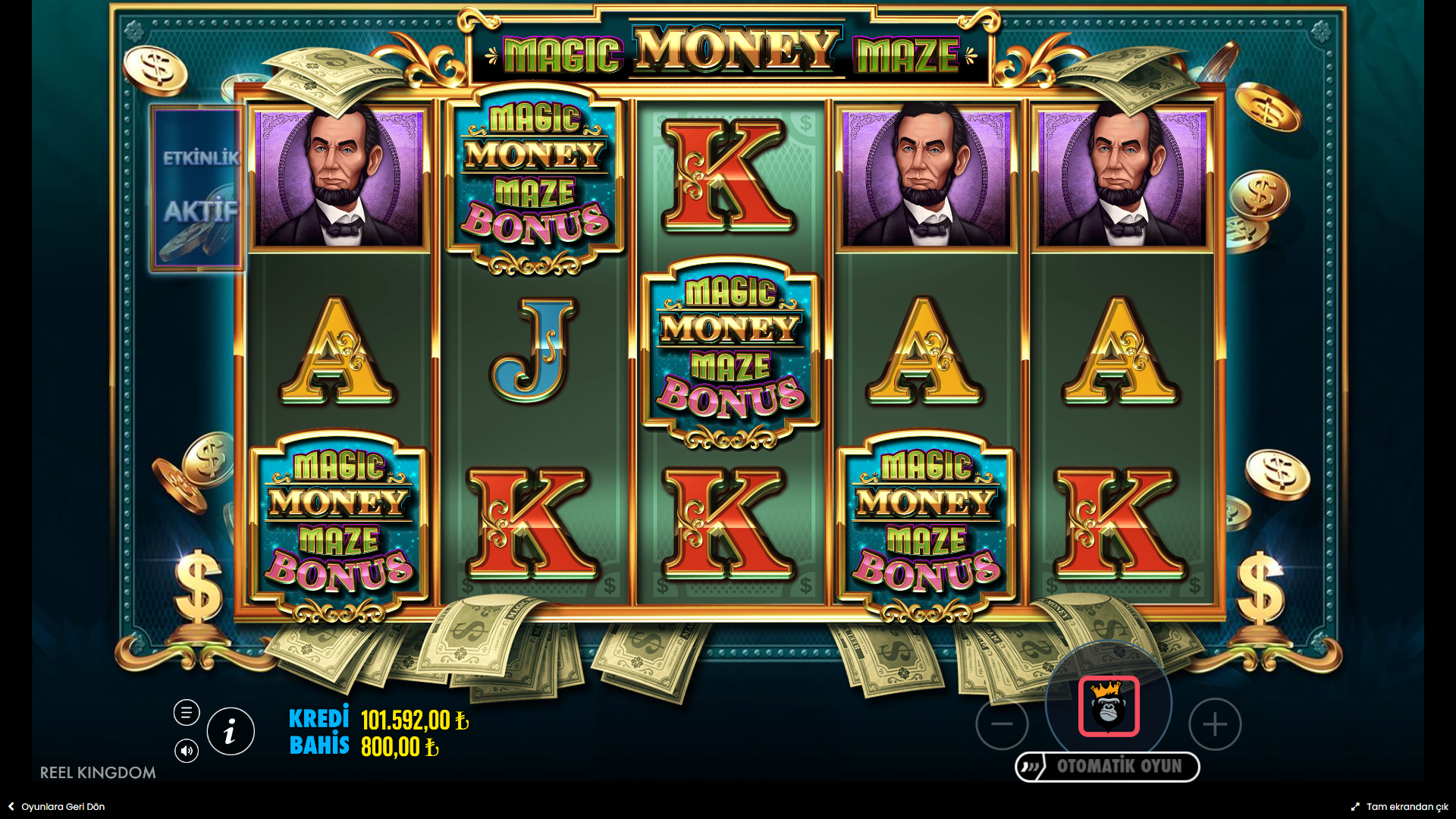 Magic Money Maze Bonus