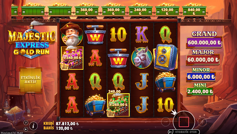 Majestic Express Gold Run Bonus