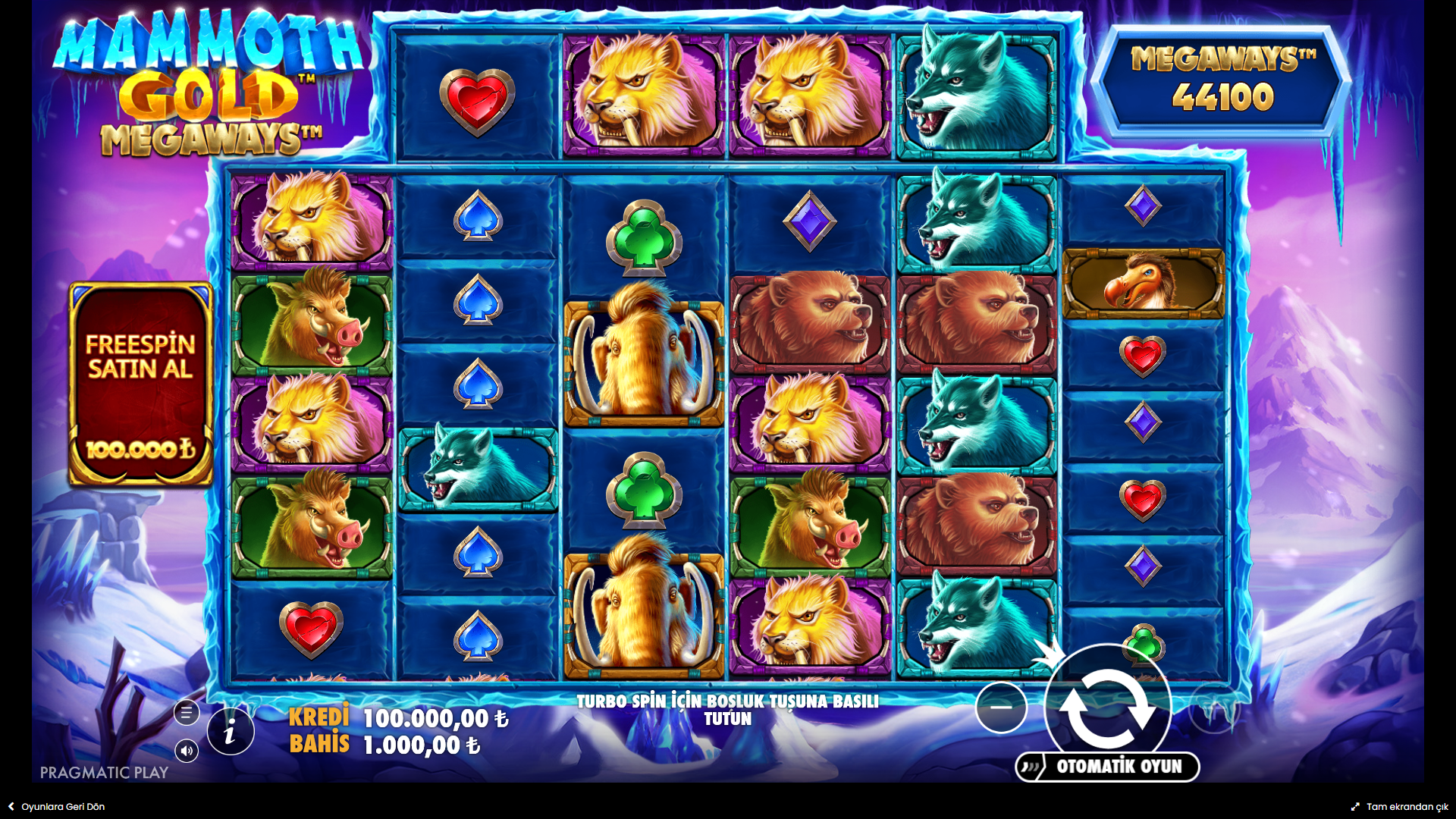 Mammoth Gold Megaways Gameplay