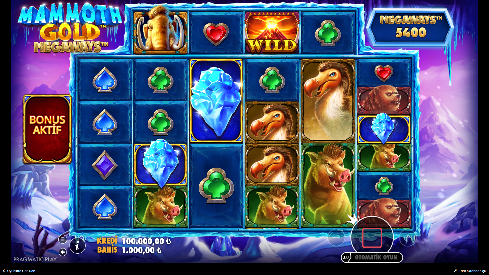 Mammoth Gold Megaways Bonus