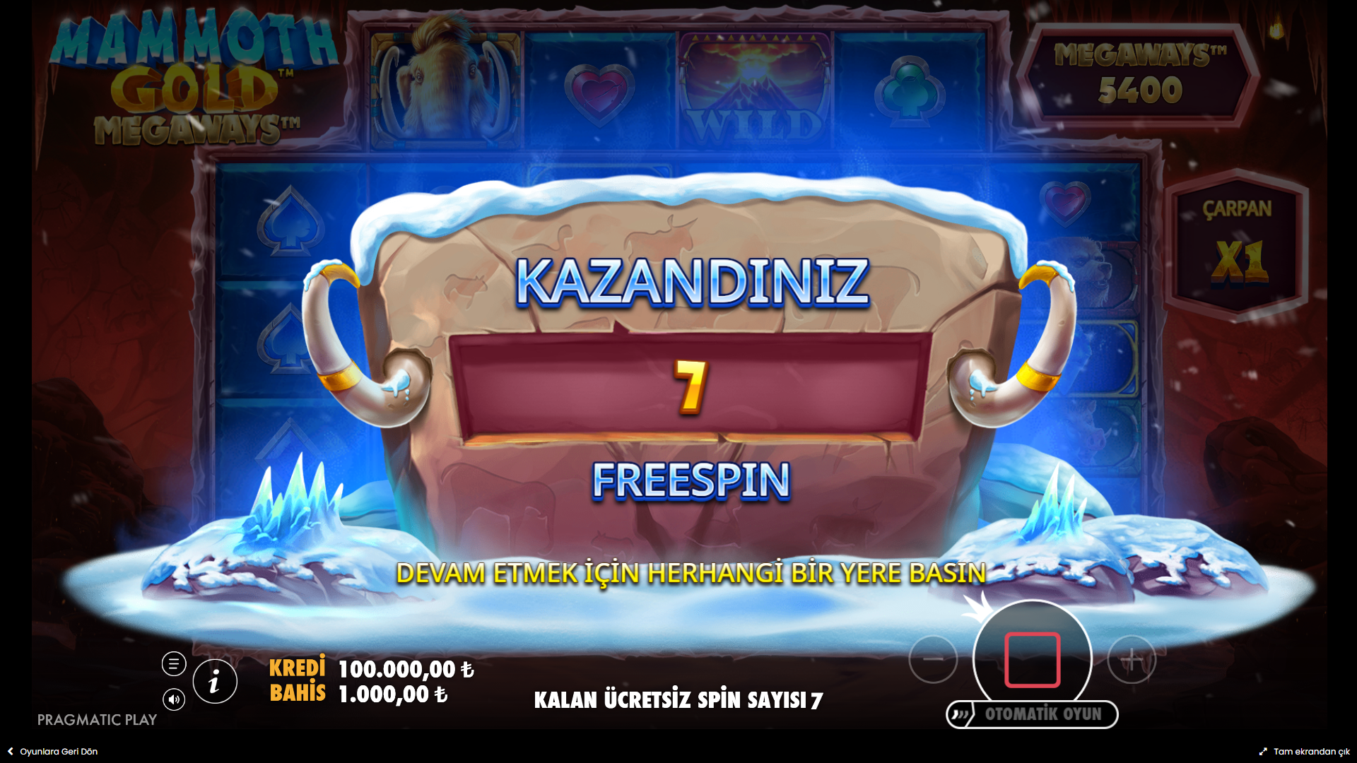 Mammoth Gold Megaways Bonus