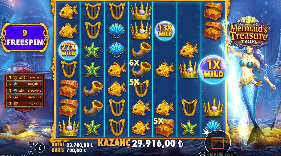 Mermaid's Treasure Trove Gameplay