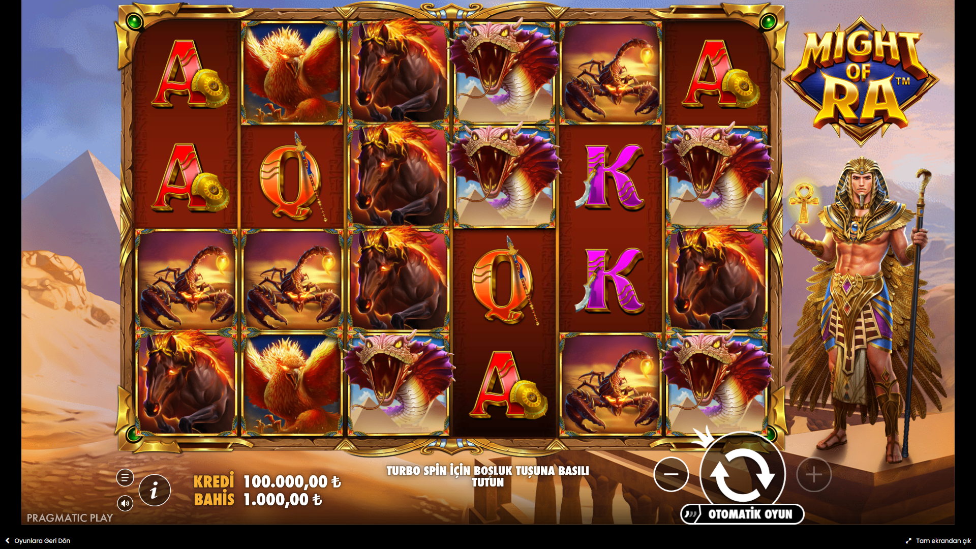 Might of Ra Gameplay