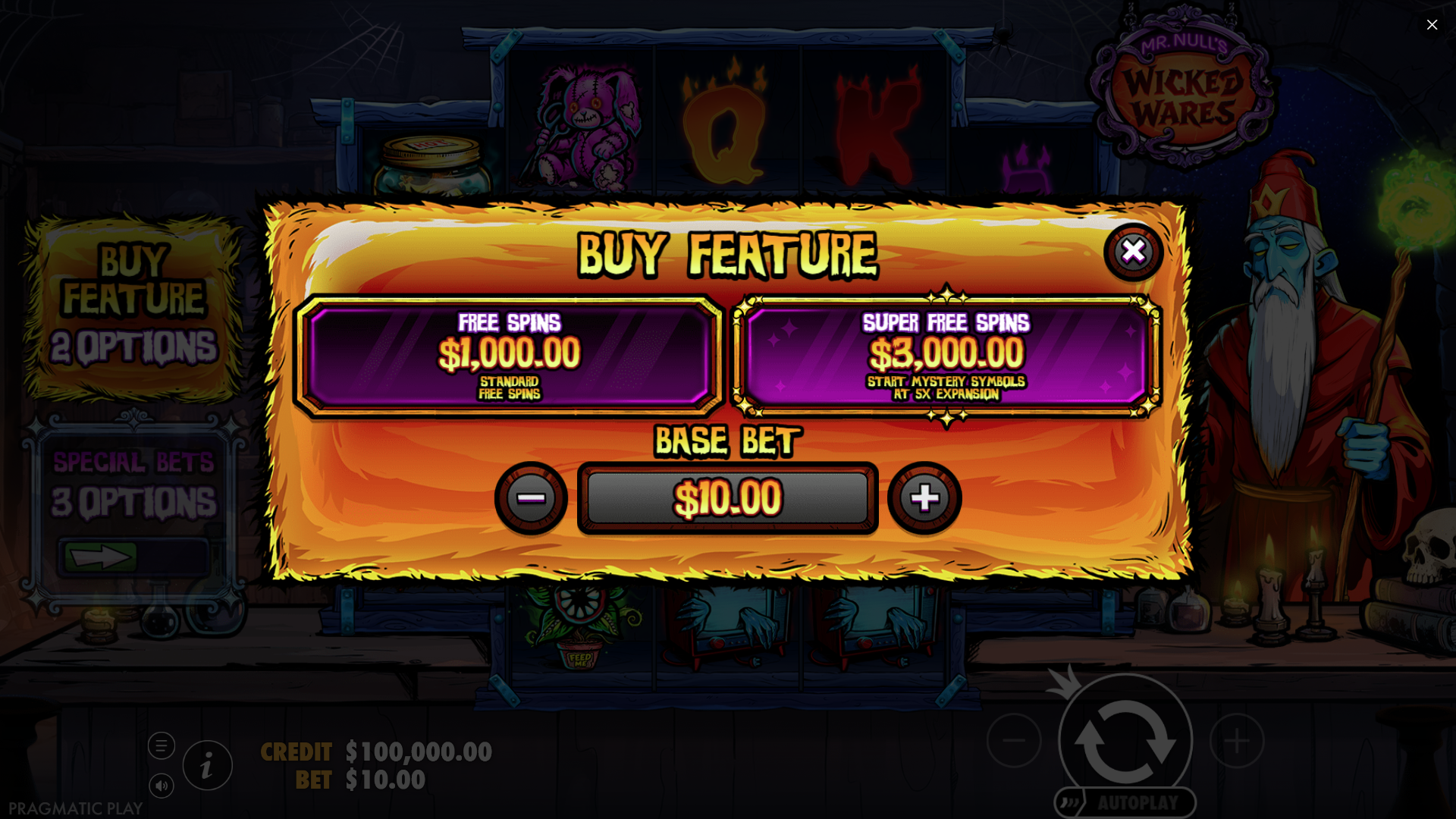 Mr Null's Wicked Wares Bonus