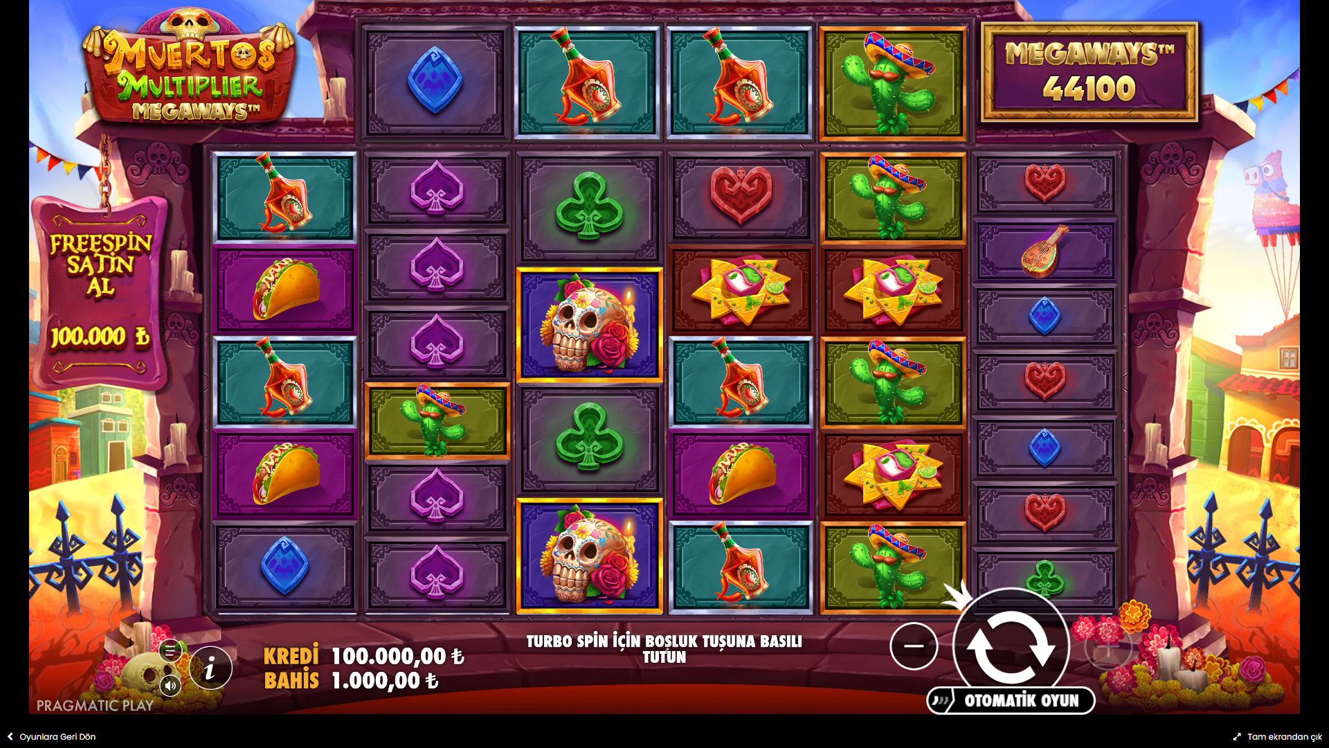 Muertos Multiplier Megaways Gameplay