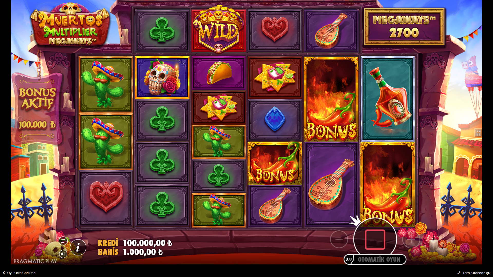 Muertos Multiplier Megaways Bonus