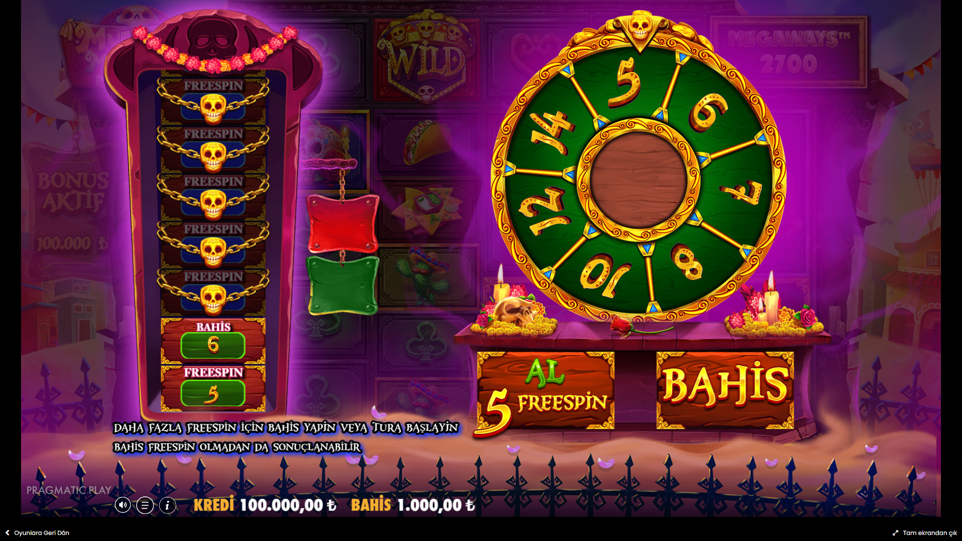 Muertos Multiplier Megaways Bonus