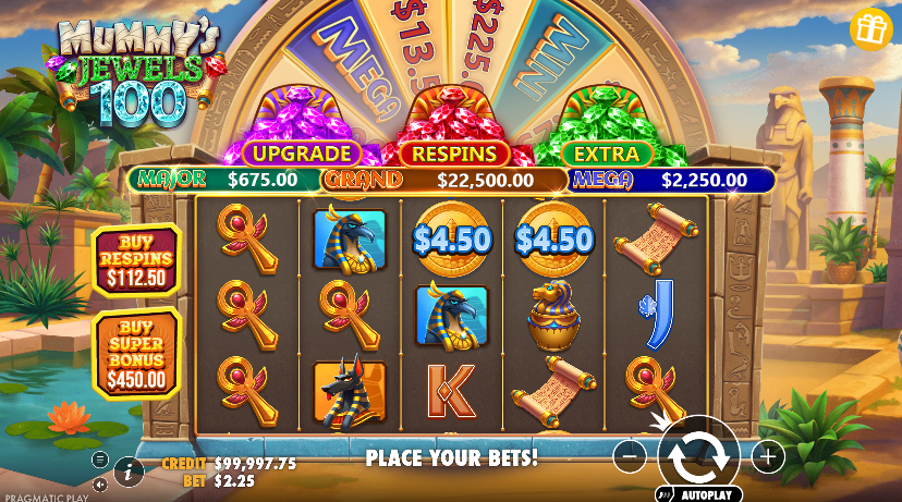 Mummy's Jewels 100 Gameplay