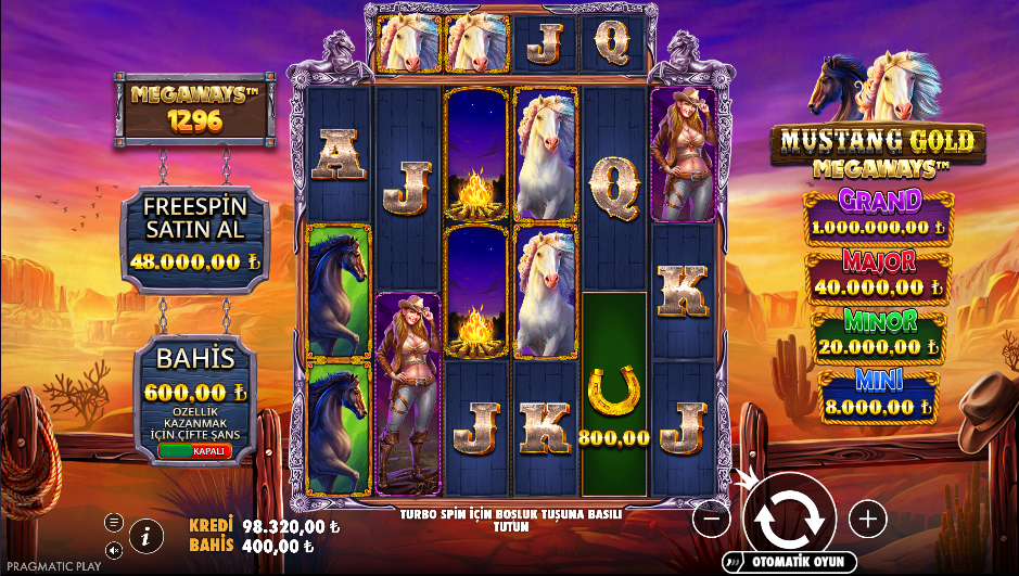 Mustang Gold Megaways: Gameplay