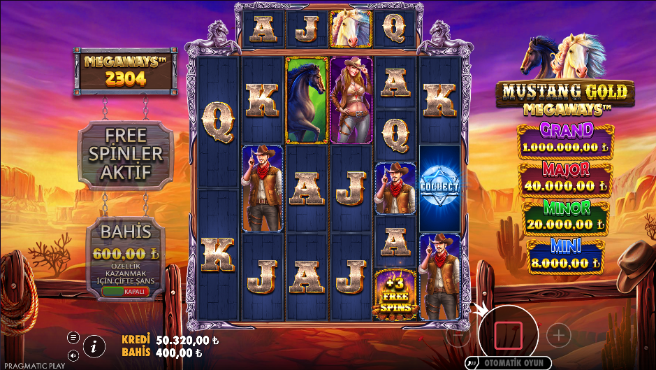 Mustang Gold Megaways: Bonus