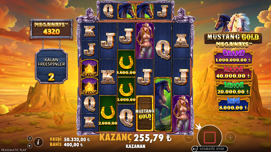 Mustang Gold Megaways: Bonus