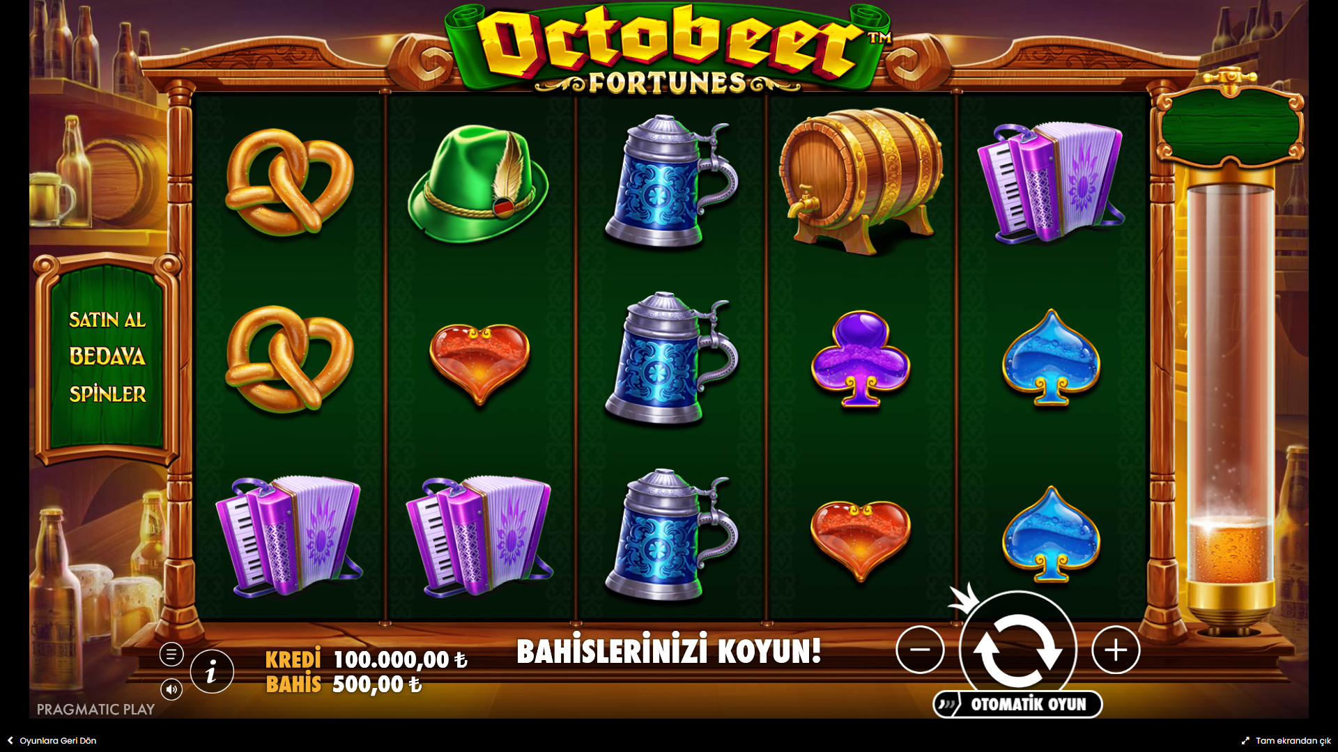 Octobeer Fortunes Gameplay