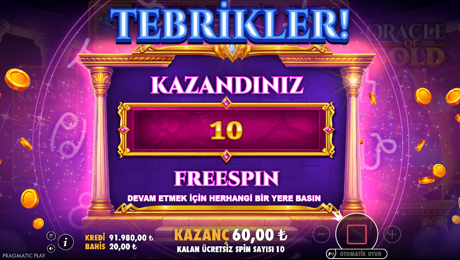 Oracle of Gold Bonus