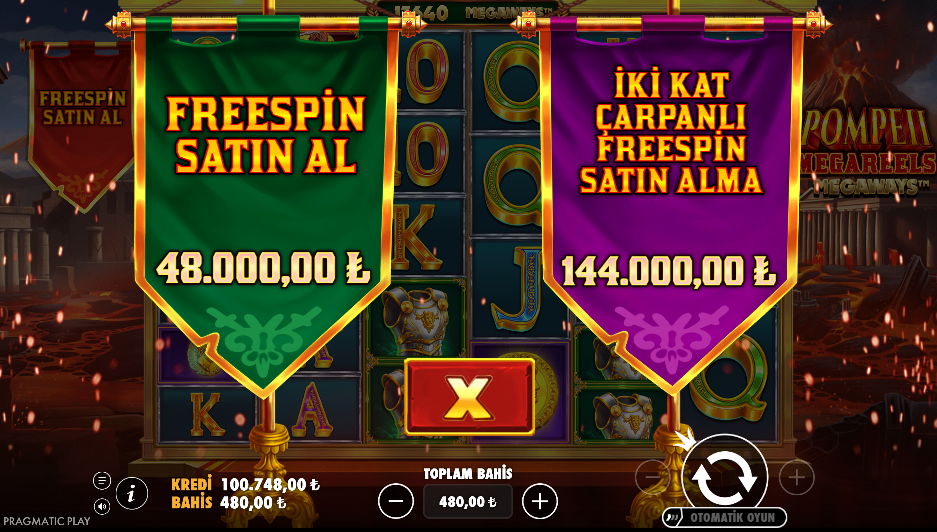 Pompeii Megareels Megaways Bonus