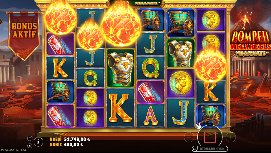 Pompeii Megareels Megaways Bonus