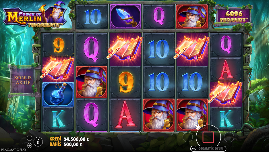 Power of Merlin Megaways Gameplay