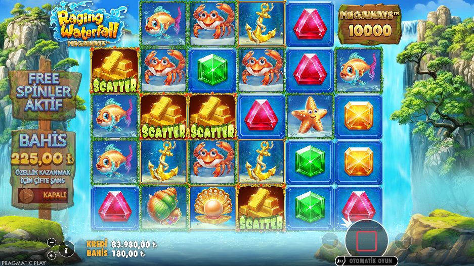 Raging Waterfall Megaways Bonus