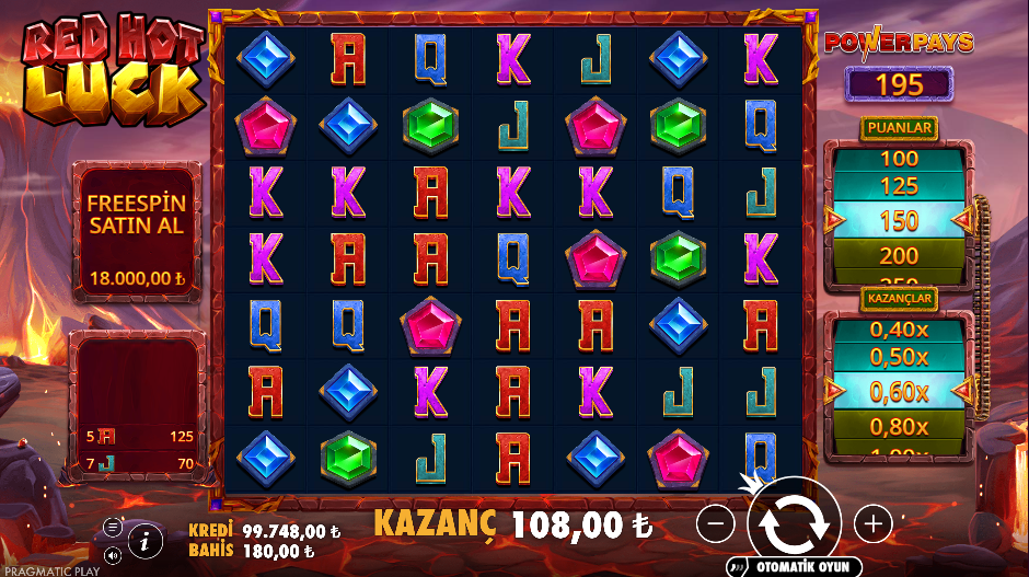 Red Hot Luck Gameplay