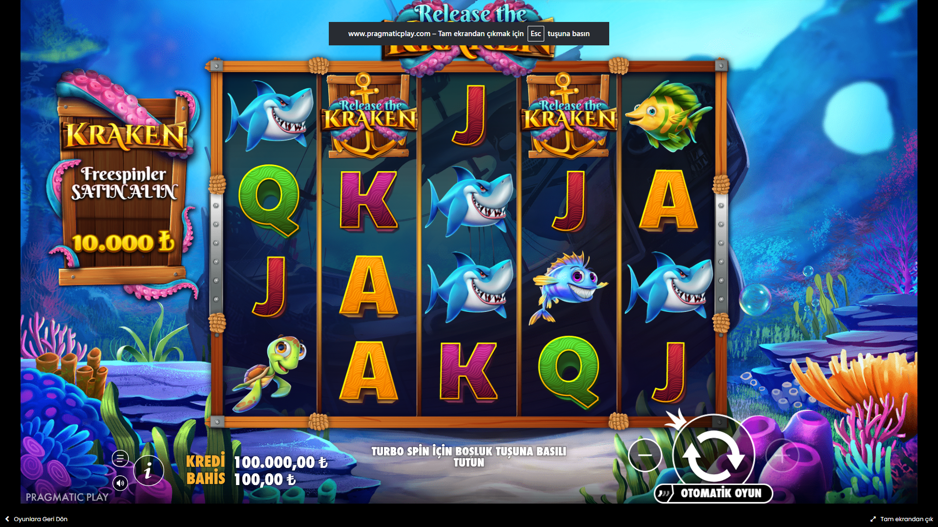 Release the Kraken Gameplay