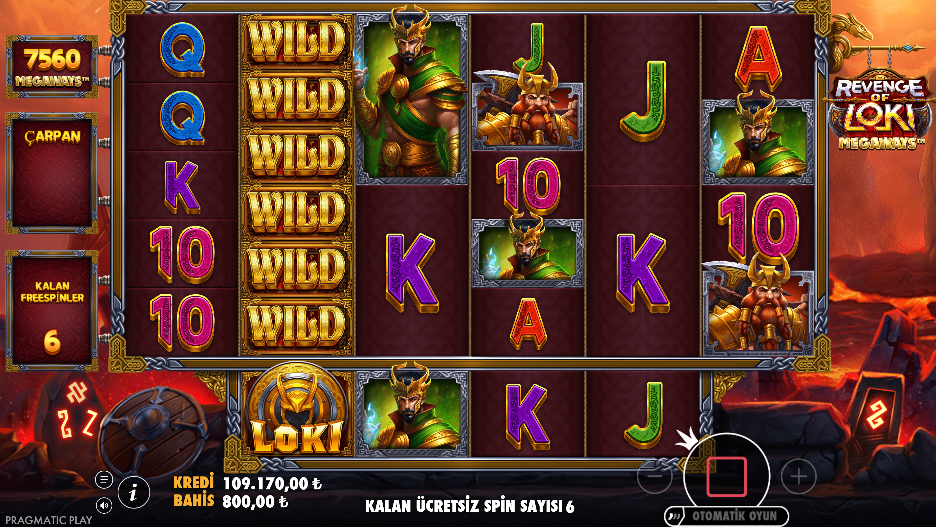 Revenge of Loki Megaways Bonus